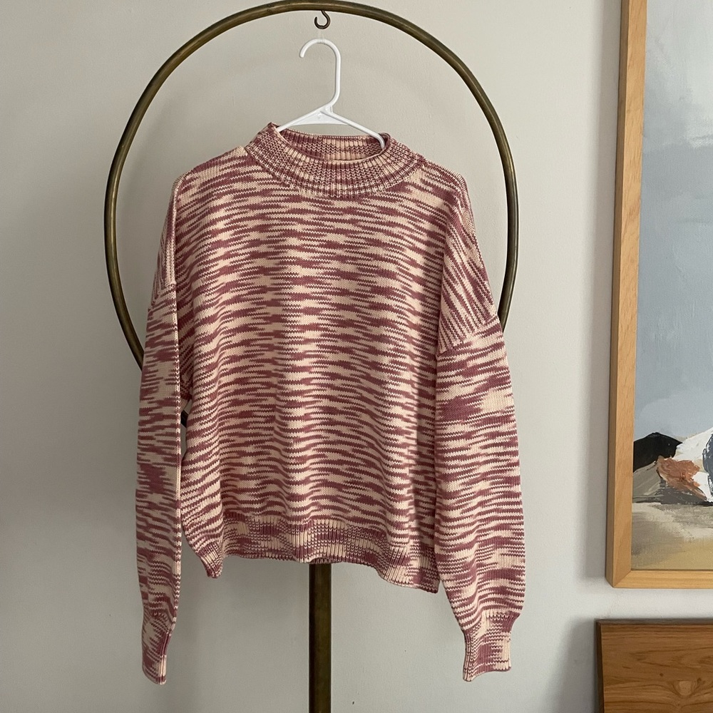 NWT Adult Misha & Puff Rose Space Dye Sweater, size L